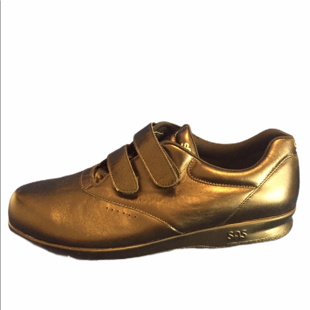 Women’s SAS black leather walking shoes 12 N